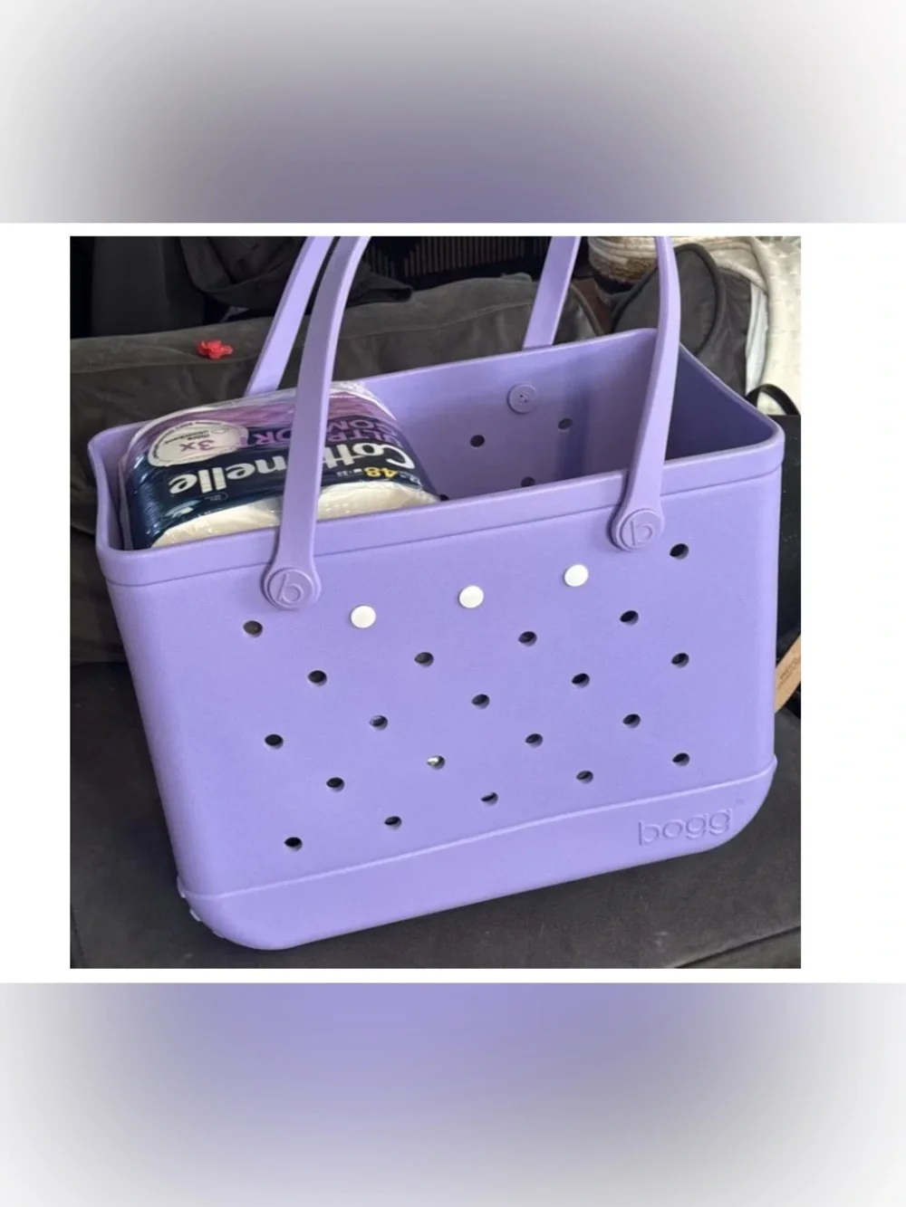 Bogg Bag Original Bogg Tote Bag Salt Water Taffy NWT New purple lilac lavender - Picture 12 of 15